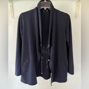 Jones New York Navy Sweater Jacket